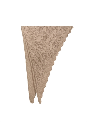 Misty medium pointelle scarf Beige Melange Neo Noir 